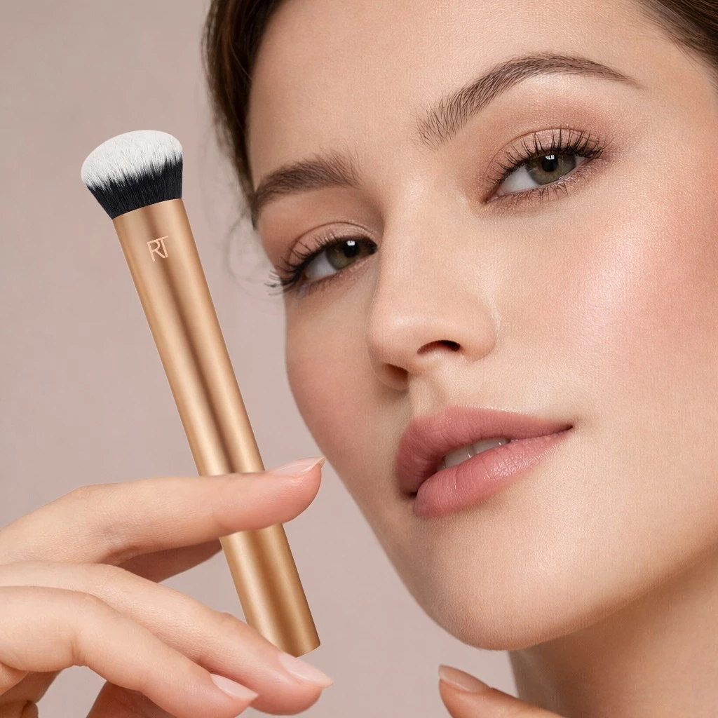 Cọ Tán Nền Và Phủ Phấn Đầu Vát RT Real Techniques Angled Foundation Và Powder Brush R106